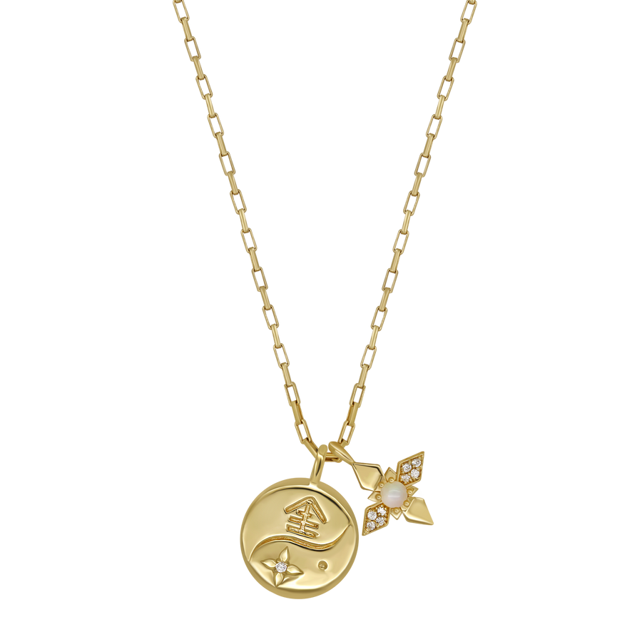 Opal Kinmokusei Flower Necklace