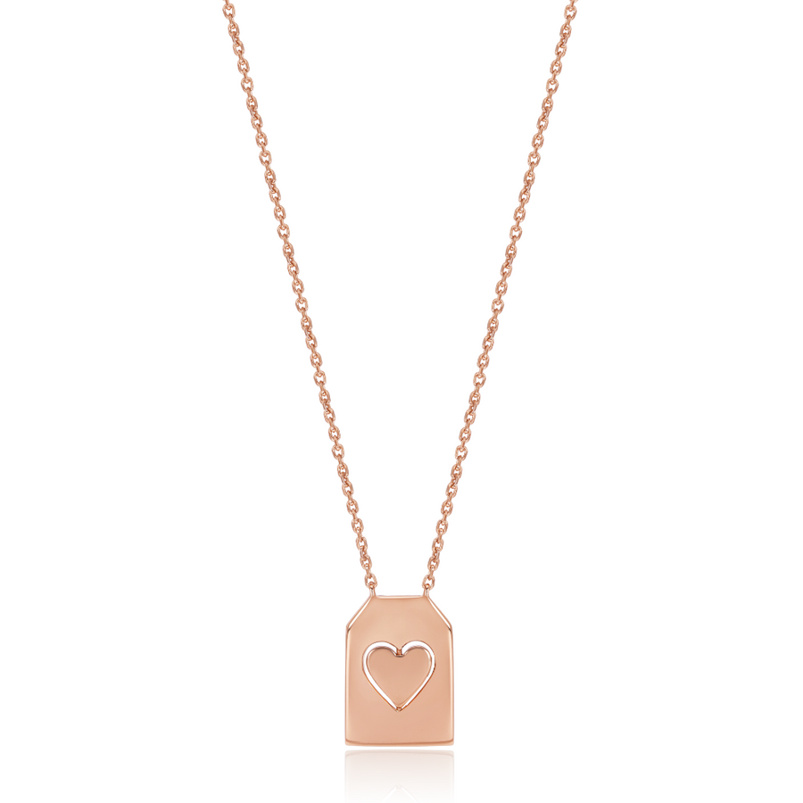 The Lover Pink Tourmaline Tarot Necklace