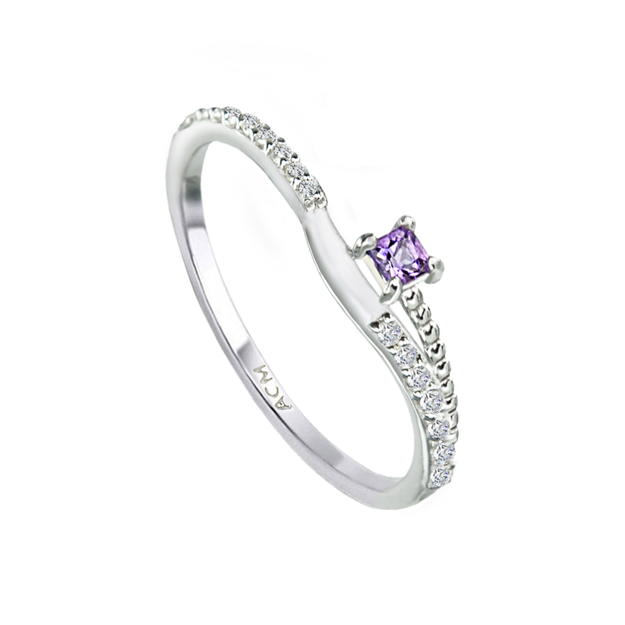 Ida Star Amethyst Ring