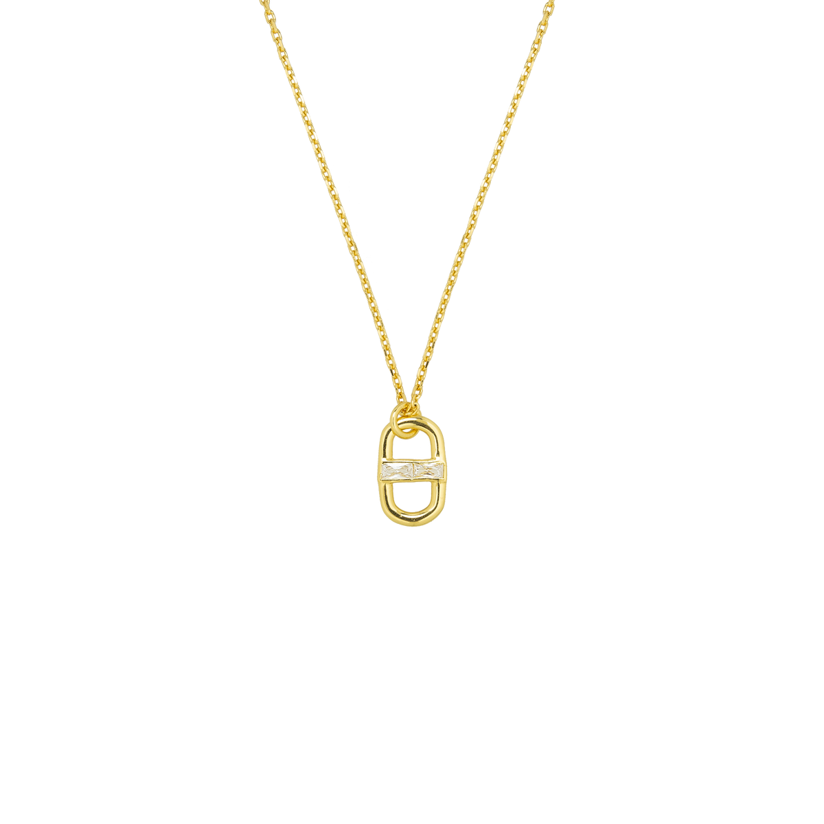 Street Infinity Necklace — necklace in 18K gold-plated silver by A.CEMI