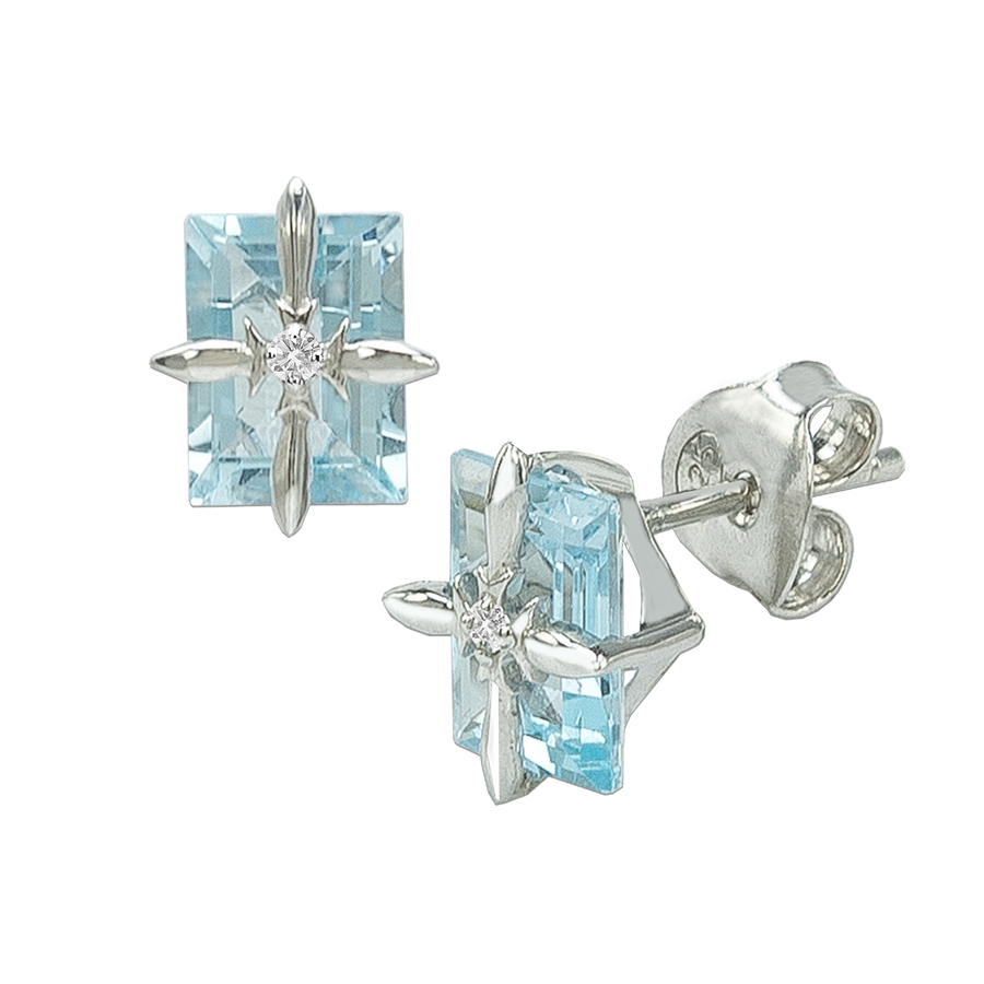 Bonnie Star Blue Topaz Earring