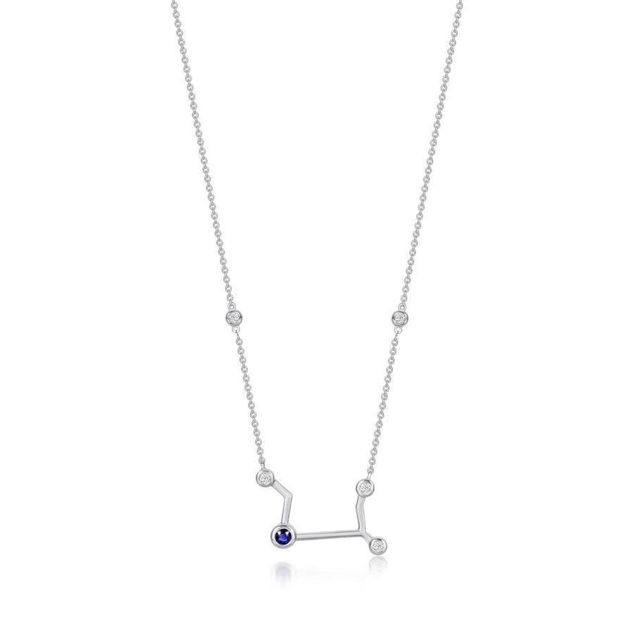 Zodiax Virgo Blue Sapphire Necklace
