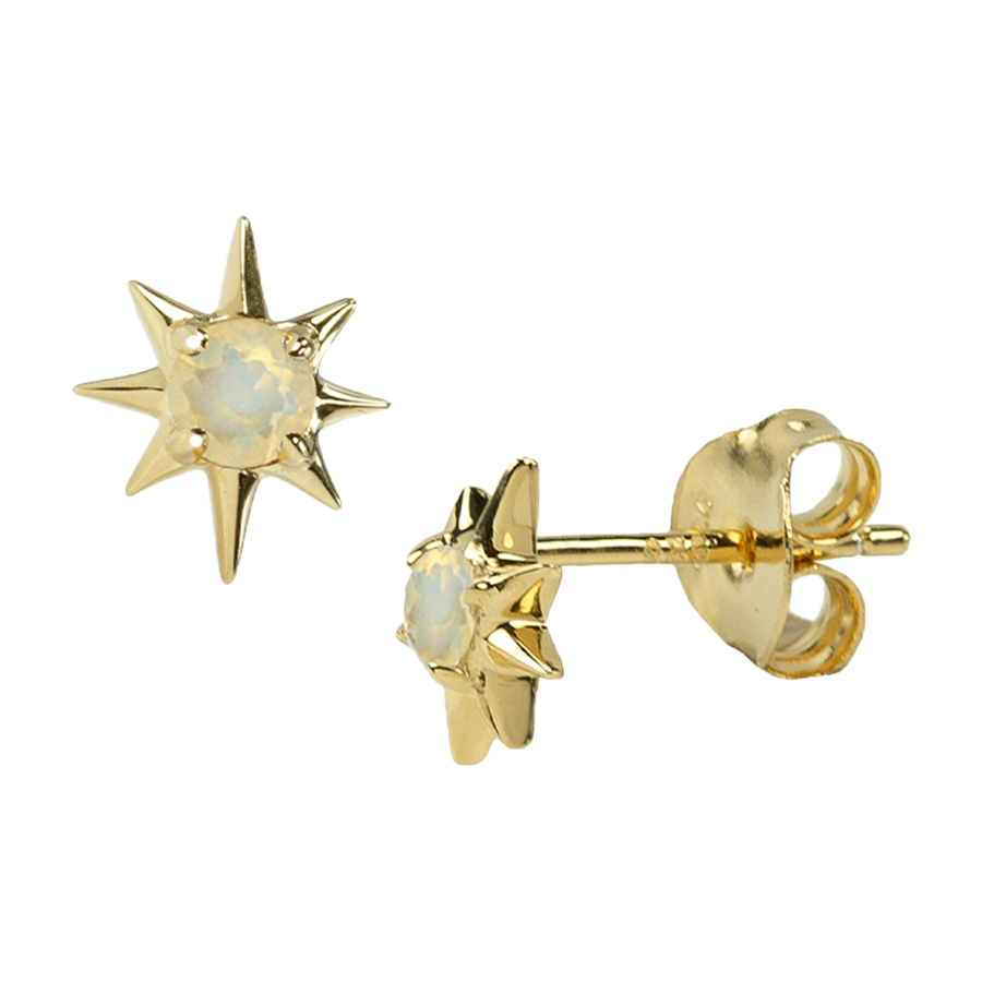 Teeny Opal Star Earring