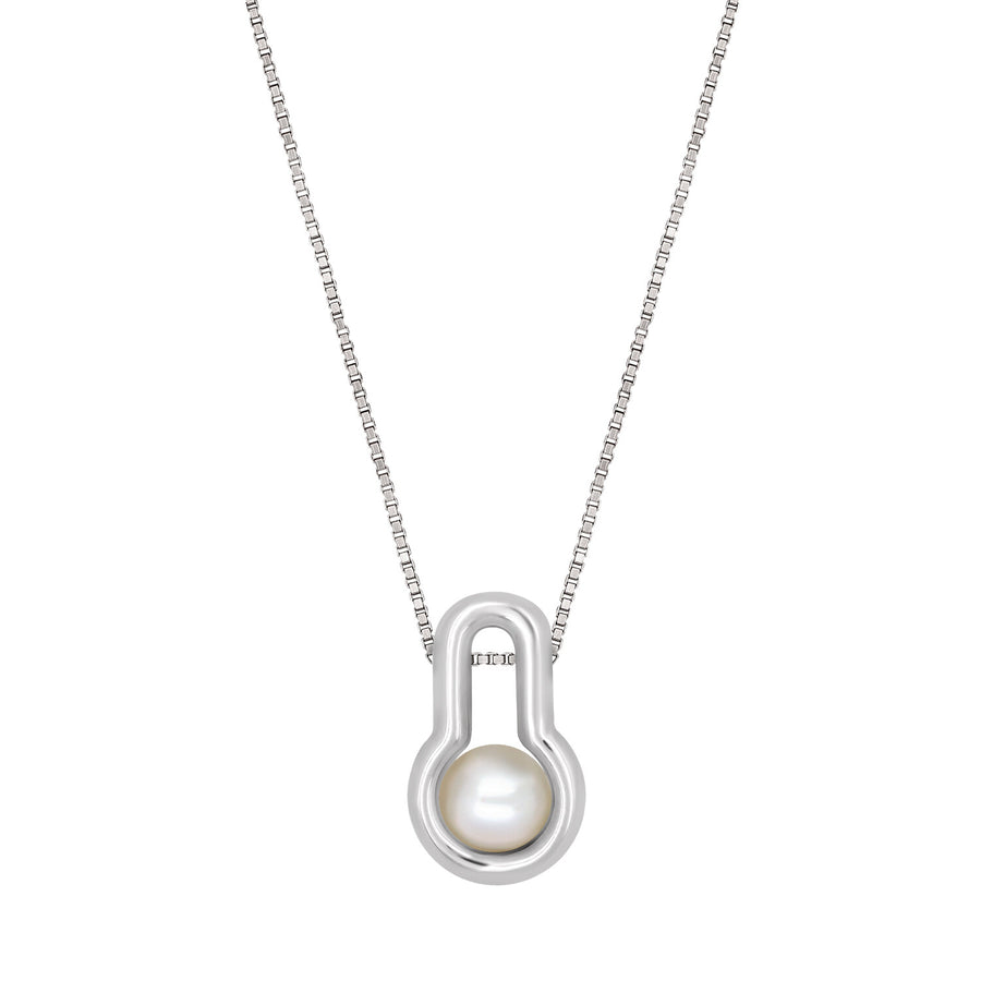 Lock Pearl Necklace